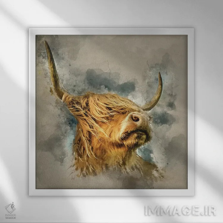 تابلو مدرن شکوه II اثر مارک جمل - نمای قابدار سفید