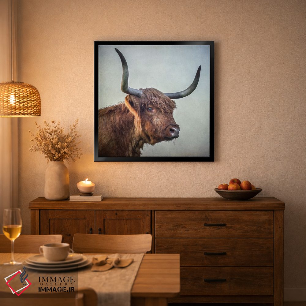 تابلو مدرن دختر چشم آبی اثر مارک جمل - D2B