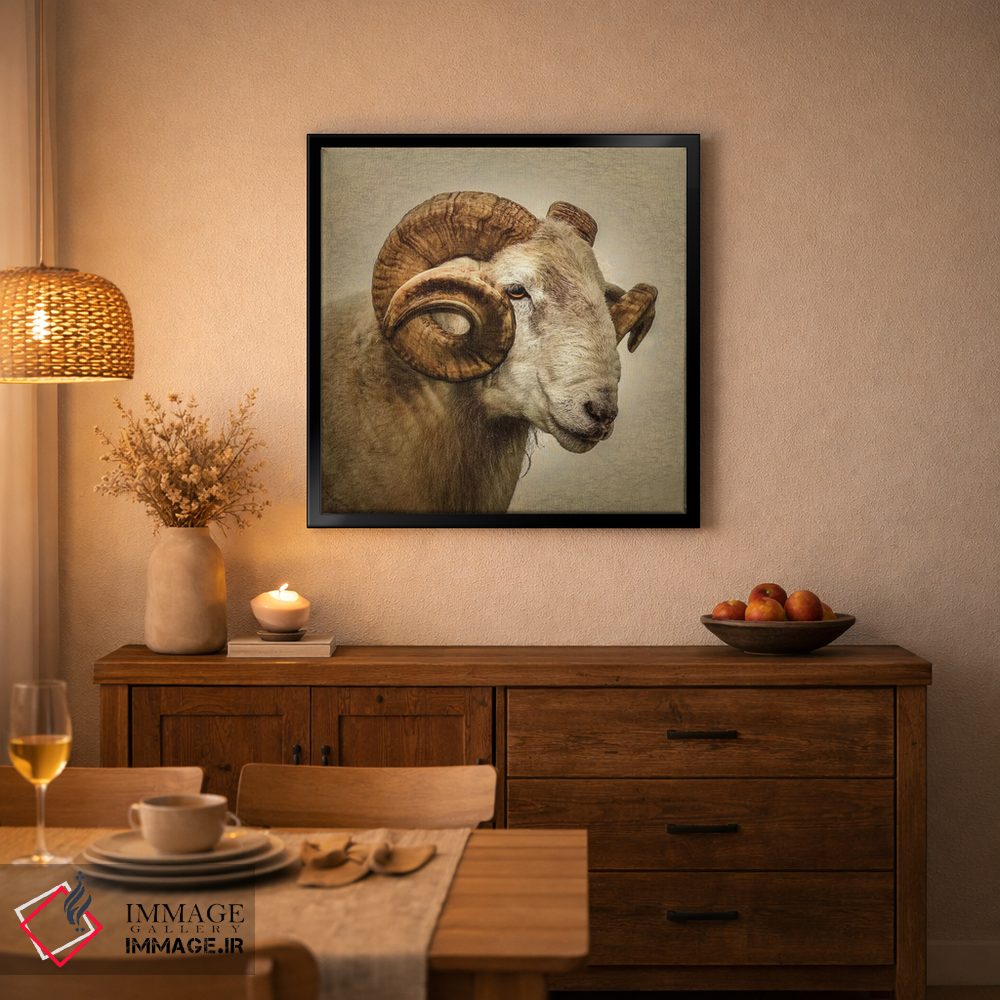 تابلو مدرن قوچ اثر مارک جمل - D2B