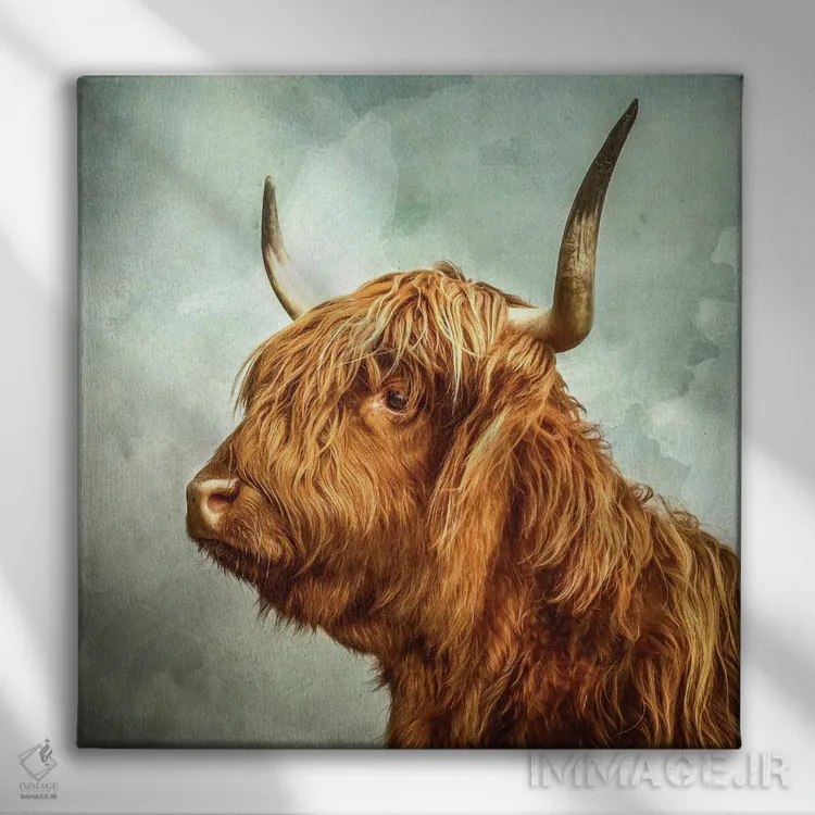 تابلو مدرن تامل کردن اثر مارک جمل - نمای روبهرو روی دیوار