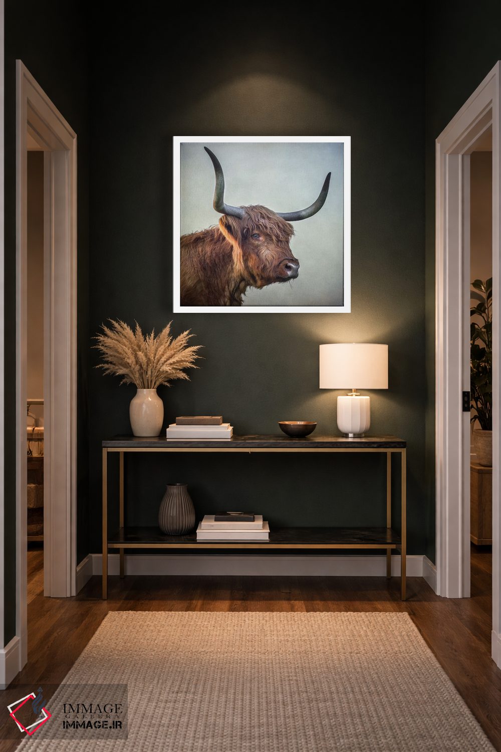 تابلو مدرن دختر چشم آبی اثر مارک جمل - D4W