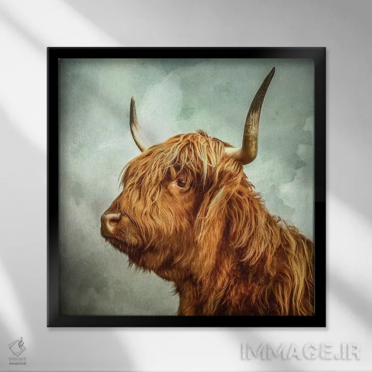 تابلو مدرن تامل کردن اثر مارک جمل - نمای قابدار مشکی