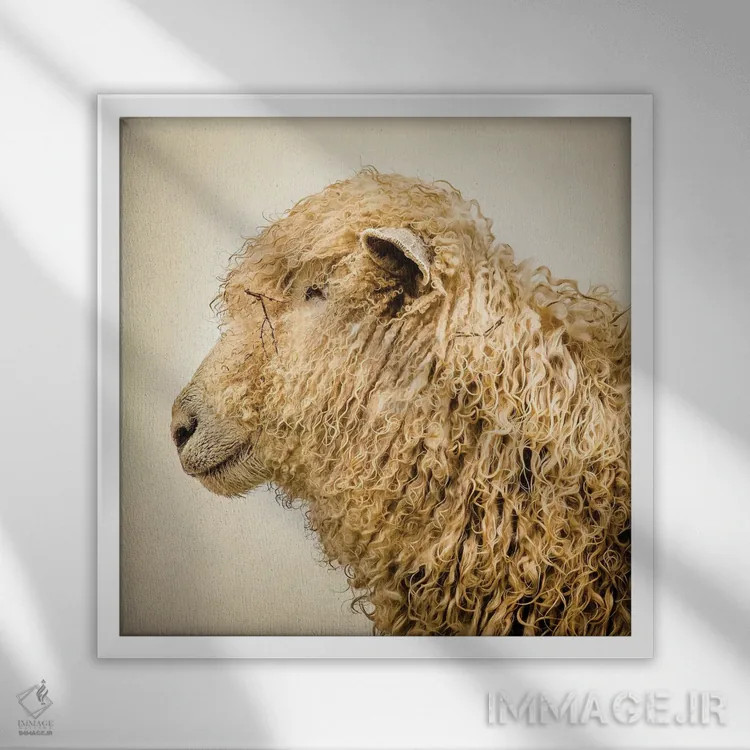 تابلو مدرن فرفری I اثر مارک جمل - نمای قابدار سفید