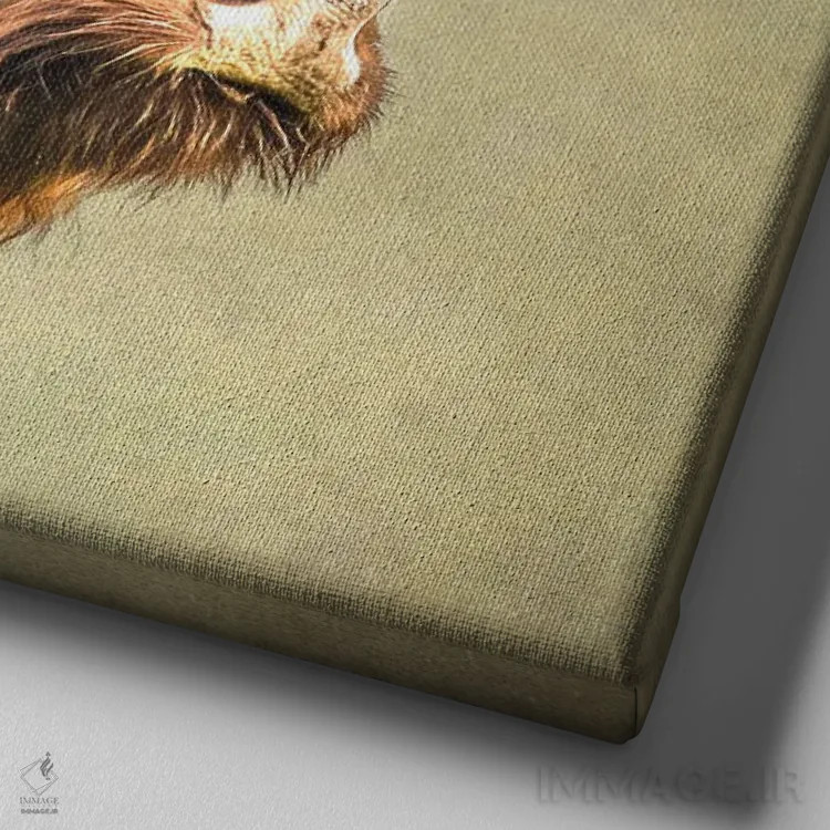 تابلو دکوراتیو حاشیه اثر مارک جمل - نمای نزدیک بافت بوم