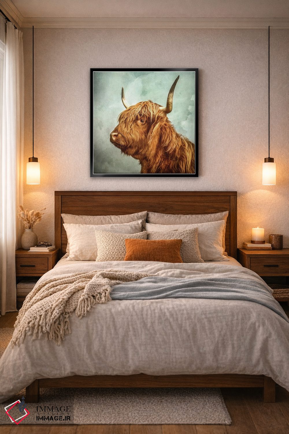 تابلو مدرن تامل کردن اثر مارک جمل - D6B