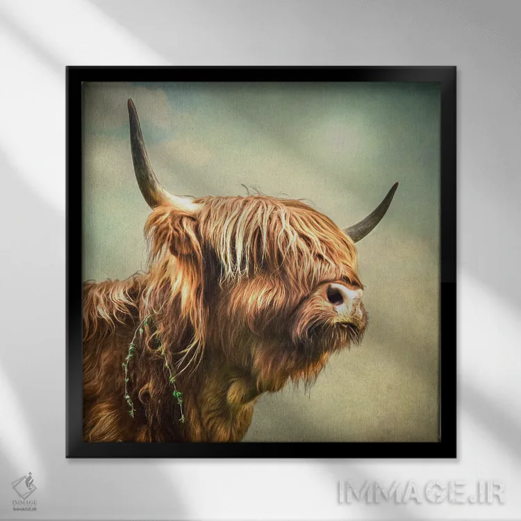 تابلو دکوراتیو حاشیه اثر مارک جمل - نمای قابدار مشکی