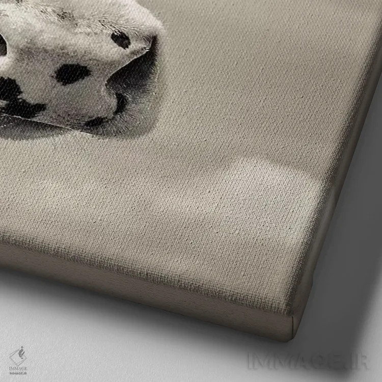 تابلو مدرن فرزیان I اثر مارک جمل - نمای نزدیک بافت بوم