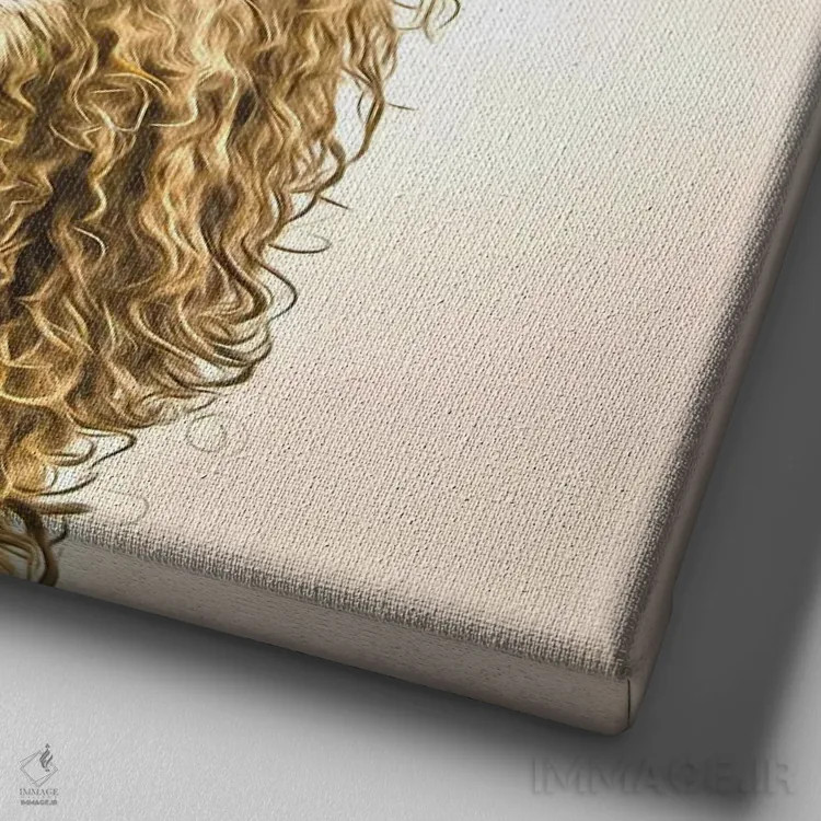 تابلو مدرن روزهای نمناک اثر مارک جمل - نمای نزدیک بافت بوم