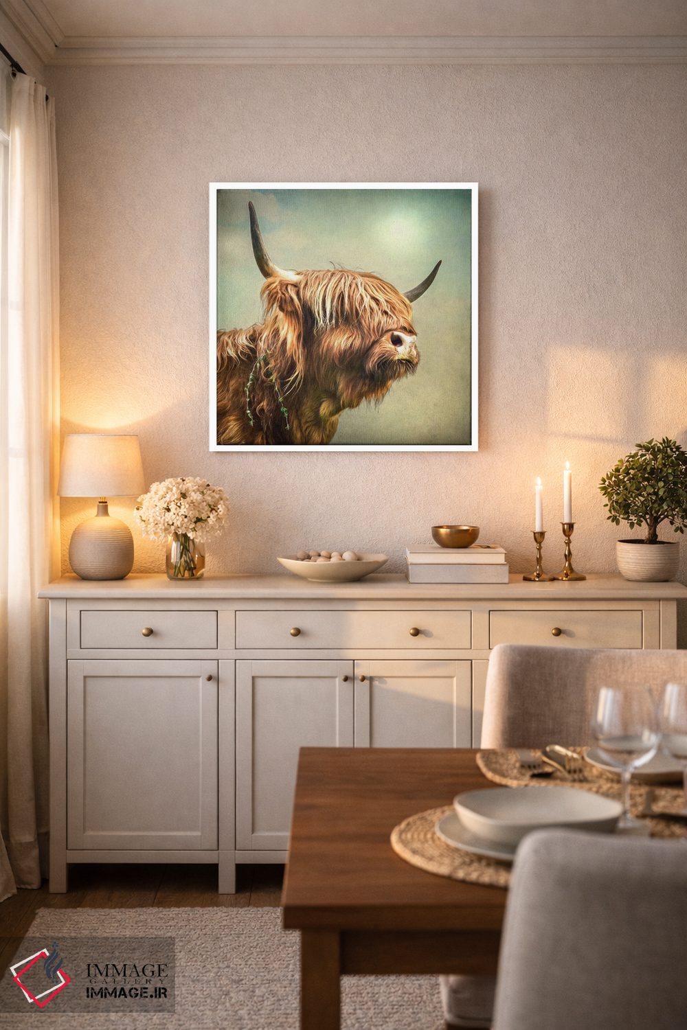 تابلو دکوراتیو حاشیه اثر مارک جمل - D5W