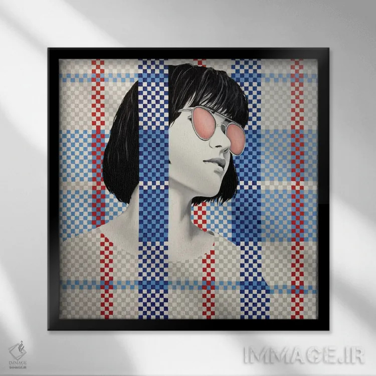 تابلو دکوراتیو مهم ترین اثر مارگاریتا ایوانوا - نمای قابدار مشکی