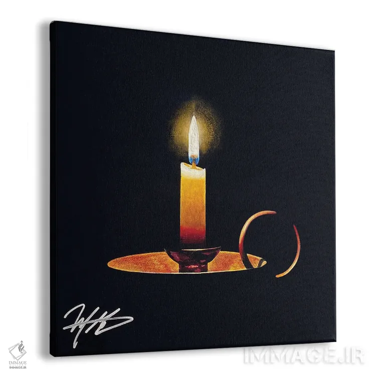 تابلو دکوراتیو نور و بازتاب اثر مایکل گلدزوایگ - نمای پرسپکتیو محصول