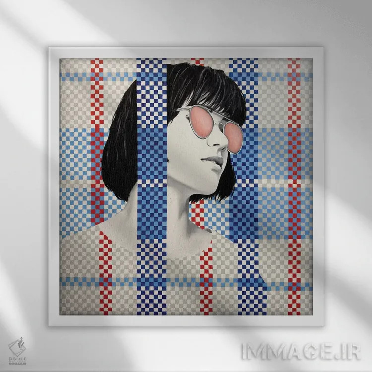 تابلو دکوراتیو مهم ترین اثر مارگاریتا ایوانوا - نمای قابدار سفید