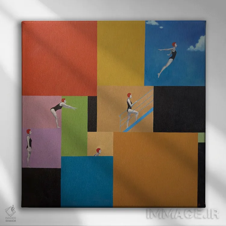 تابلو دکوراتیو راه اثر مارگاریتا ایوانوا - نمای روبهرو روی دیوار