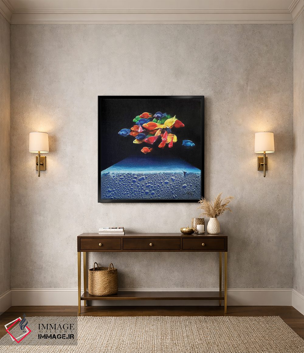 تابلو دکوراتیو ماهی های رنگارنگ اثر مایکل گلدزوایگ - D3B