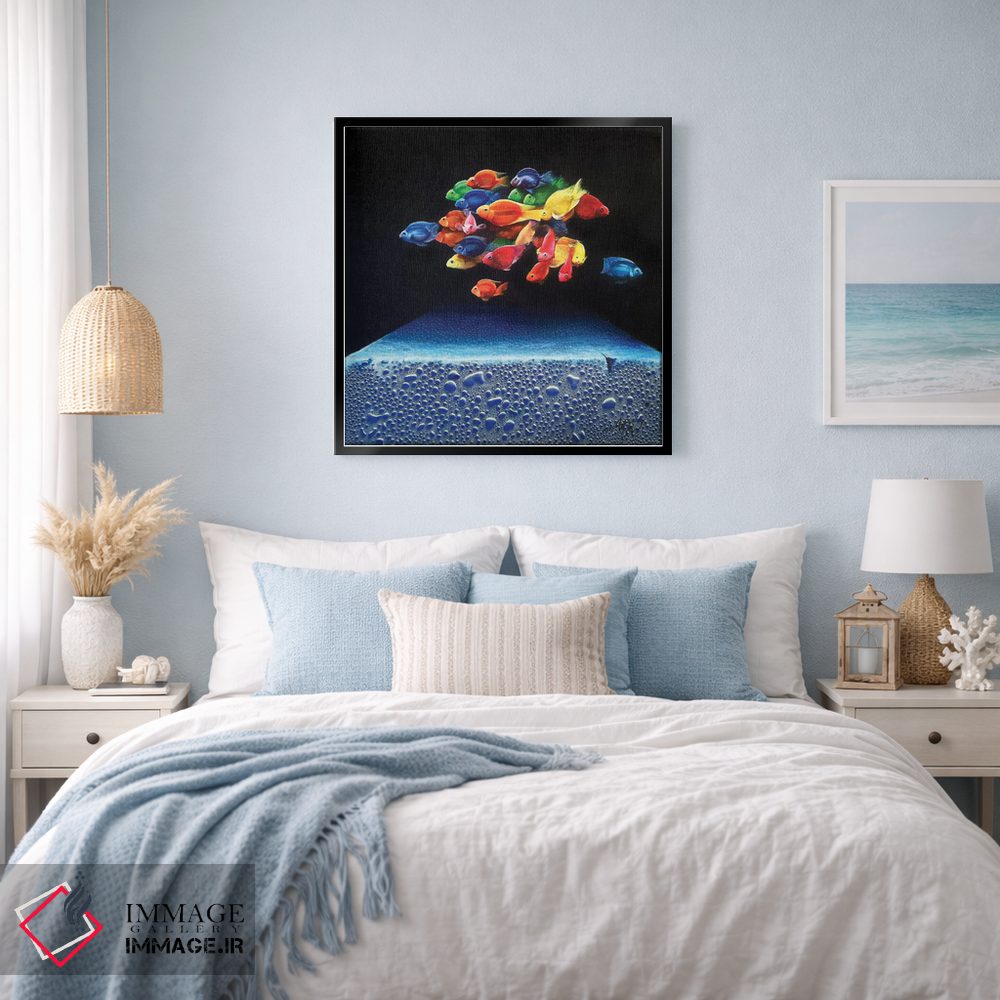 تابلو دکوراتیو ماهی های رنگارنگ اثر مایکل گلدزوایگ - D2B