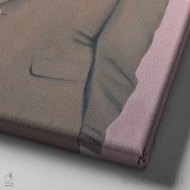 تابلو دکوراتیو عشق اثر مارگاریتا ایوانوا - نمای نزدیک بافت بوم