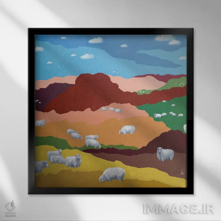 تابلو دکوراتیو رویای بعدازظهر اثر مارگاریتا ایوانوا - نمای قابدار مشکی