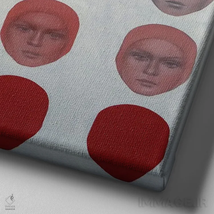 تابلو دکوراتیو سوسو زدن اثر مارگاریتا ایوانوا - نمای نزدیک بافت بوم