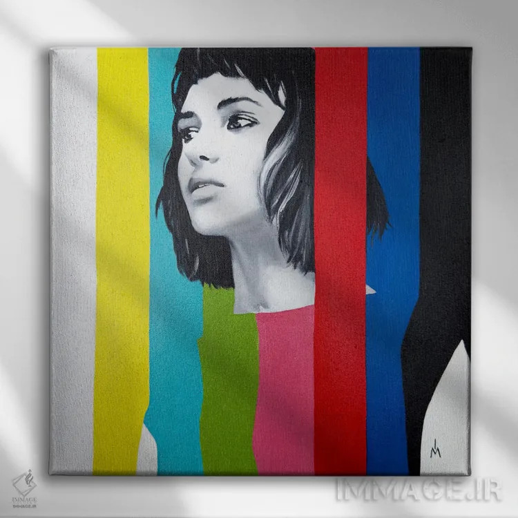 تابلو دکوراتیو سروصدا اثر مارگاریتا ایوانوا - نمای روبهرو روی دیوار