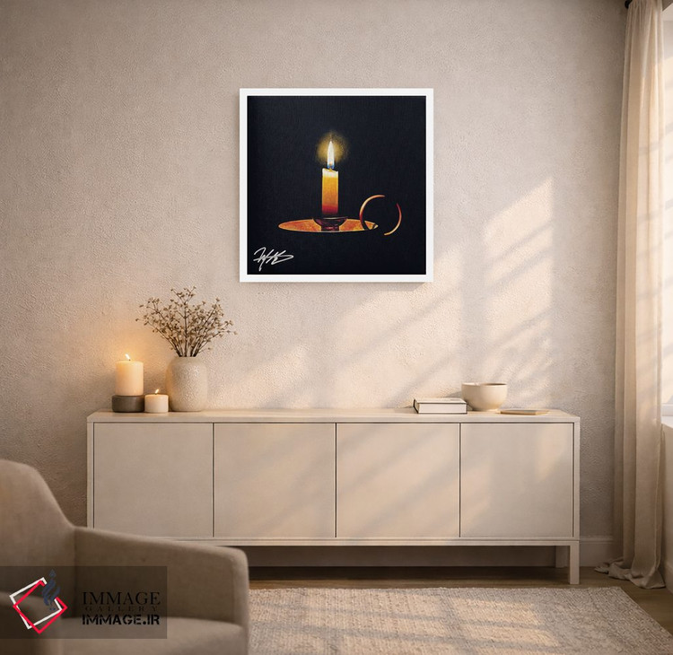 تابلو دکوراتیو نور و بازتاب اثر مایکل گلدزوایگ - D6W