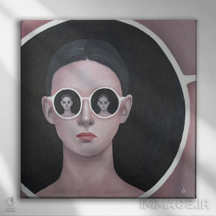 تابلو دکوراتیو دنیای بی پایان اثر مارگاریتا ایوانوا - نمای روبهرو روی دیوار