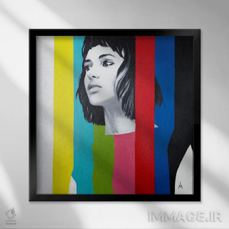 تابلو دکوراتیو سروصدا اثر مارگاریتا ایوانوا - نمای قابدار مشکی