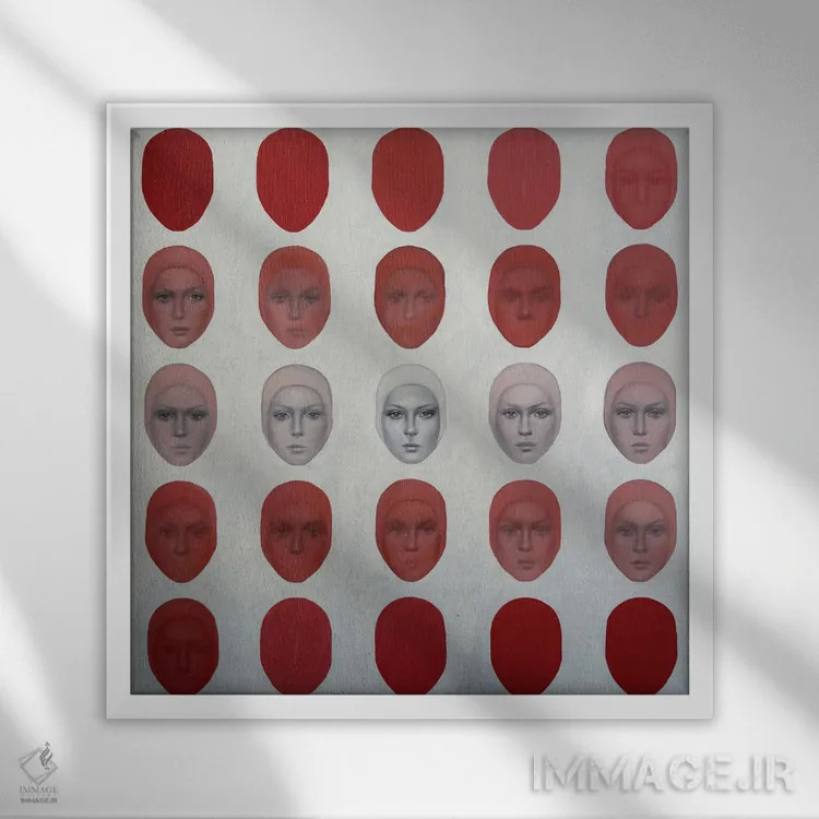 تابلو دکوراتیو سوسو زدن اثر مارگاریتا ایوانوا - نمای قابدار سفید