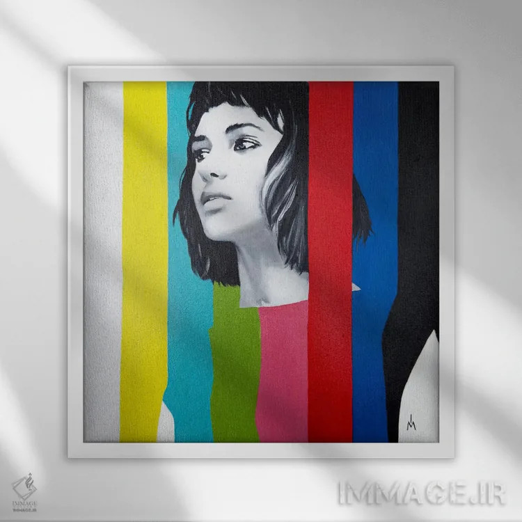 تابلو دکوراتیو سروصدا اثر مارگاریتا ایوانوا - نمای قابدار سفید