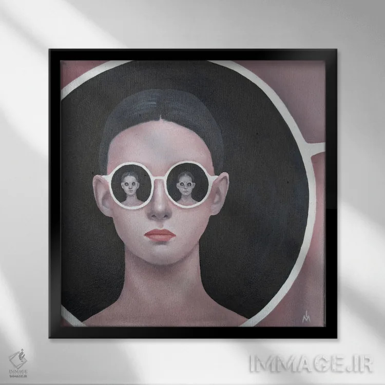 تابلو دکوراتیو دنیای بی پایان اثر مارگاریتا ایوانوا - نمای قابدار مشکی