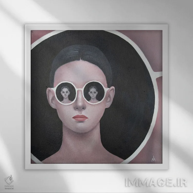 تابلو دکوراتیو دنیای بی پایان اثر مارگاریتا ایوانوا - نمای قابدار سفید