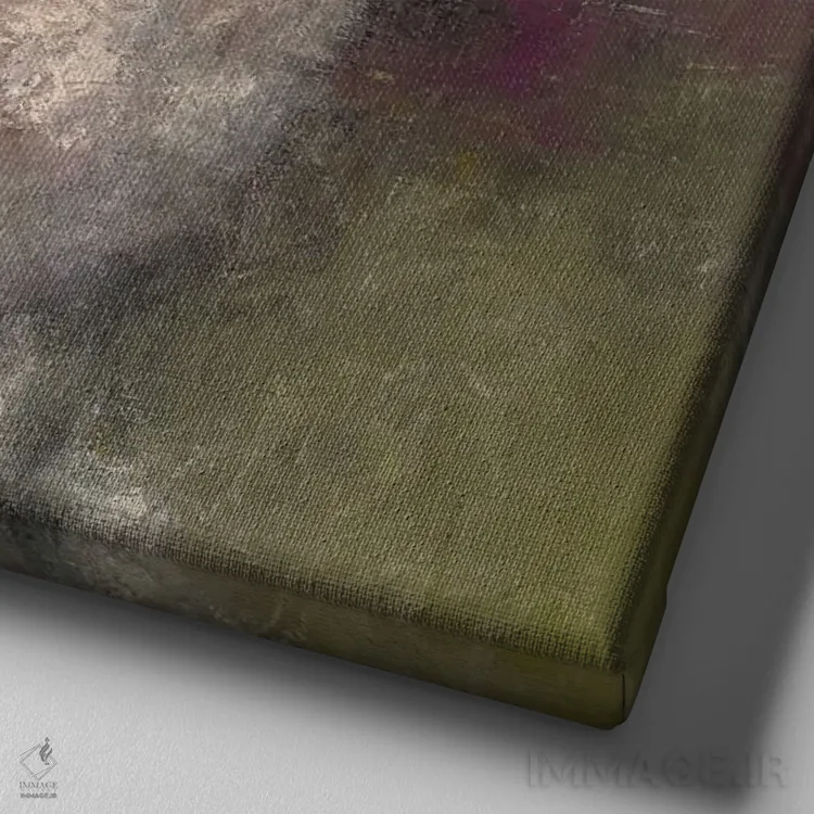 تابلو دکوراتیو توس در جنگل کاج اثر مارگاریتا ایوانوا - نمای نزدیک بافت بوم