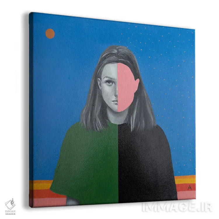 تابلو دکوراتیو دوگانگی اثر مارگاریتا ایوانوا - نمای پرسپکتیو محصول