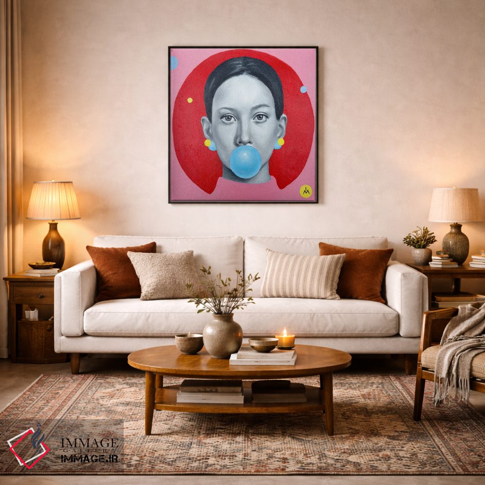 تابلو دکوراتیو آدامس بادکنکی اثر مارگاریتا ایوانوا - D4B