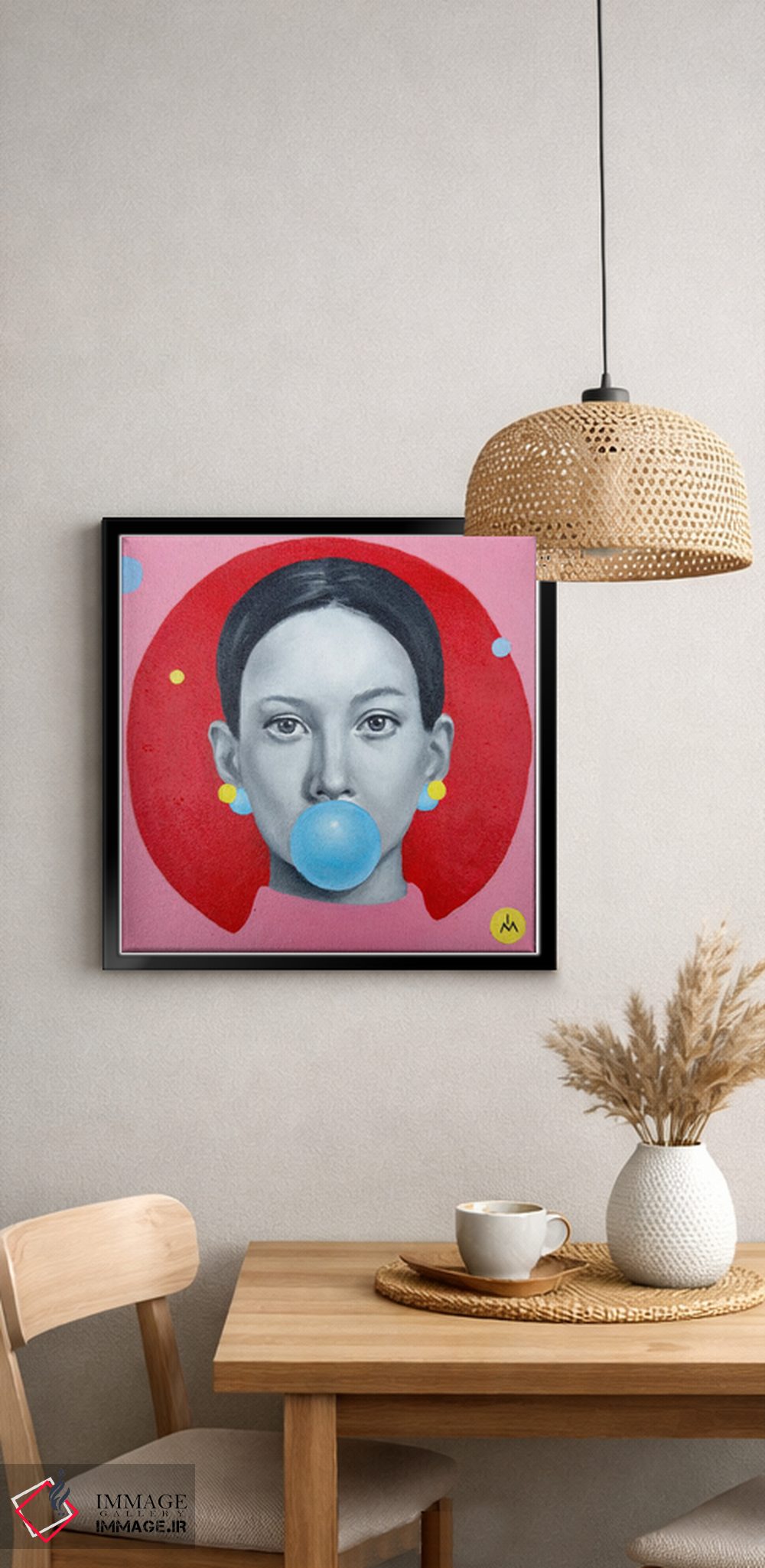 تابلو دکوراتیو آدامس بادکنکی اثر مارگاریتا ایوانوا - D5B