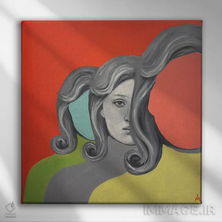 تابلو دکوراتیو شناسایی اثر مارگاریتا ایوانوا - نمای روبهرو روی دیوار