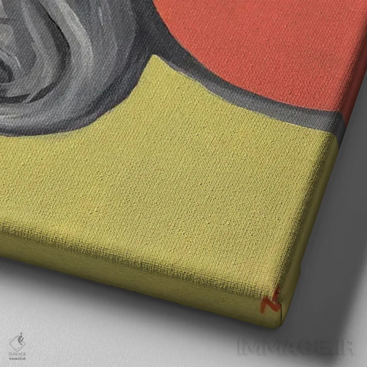 تابلو دکوراتیو شناسایی اثر مارگاریتا ایوانوا - نمای نزدیک بافت بوم