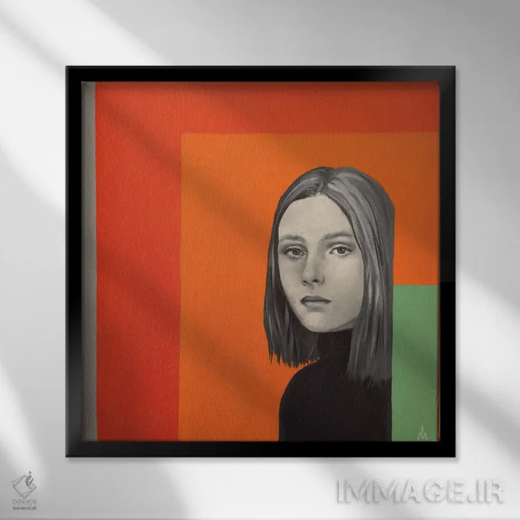 تابلو دکوراتیو قایم موشک ۳ اثر مارگاریتا ایوانوا - نمای قابدار مشکی