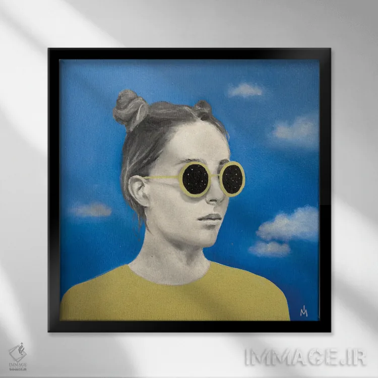 تابلو دکوراتیو ببین اثر مارگاریتا ایوانوا - نمای قابدار مشکی