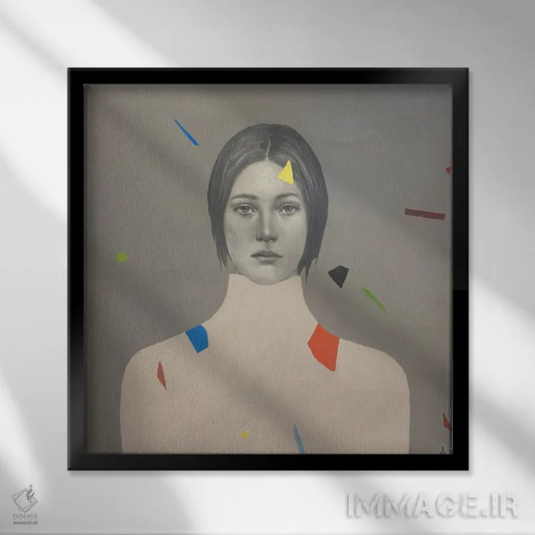 تابلو دکوراتیو مه اثر مارگاریتا ایوانوا - نمای قابدار مشکی