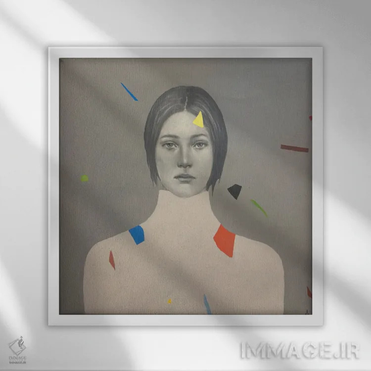 تابلو دکوراتیو مه اثر مارگاریتا ایوانوا - نمای قابدار سفید