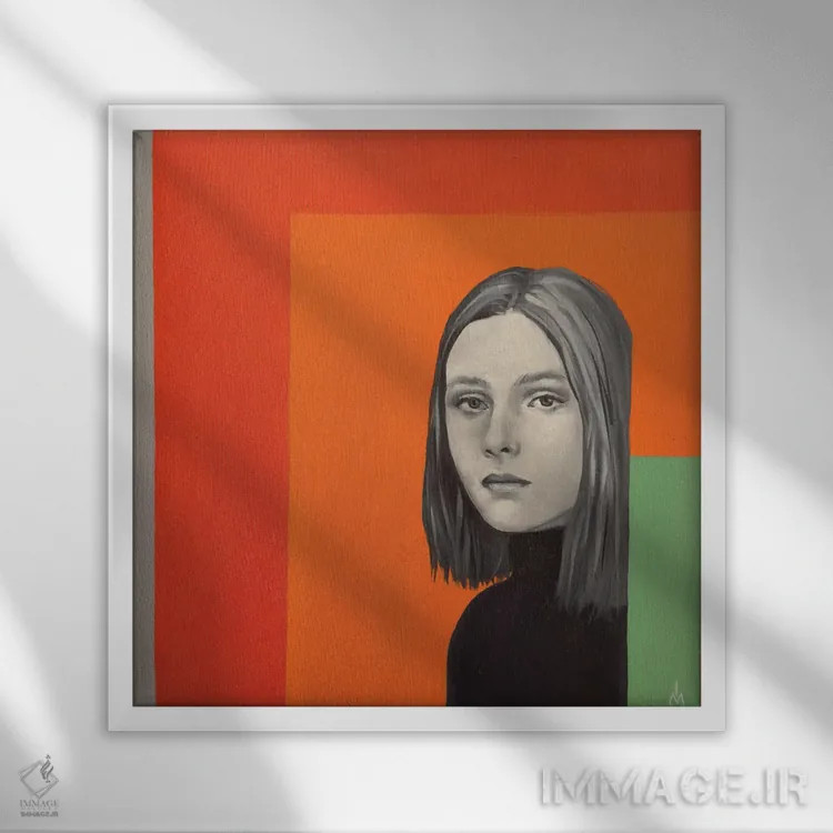 تابلو دکوراتیو قایم موشک ۳ اثر مارگاریتا ایوانوا - نمای قابدار سفید