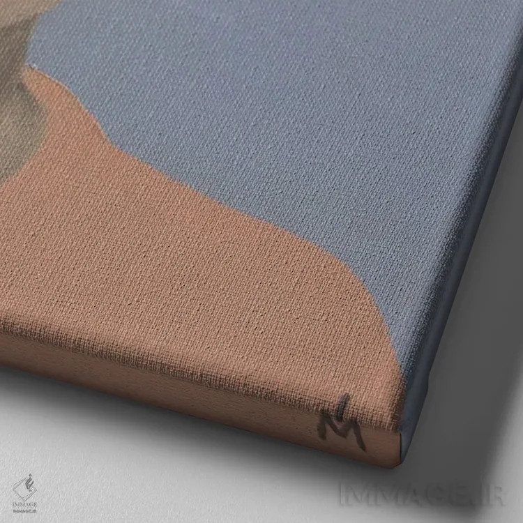 تابلو دکوراتیو دوگانگی ۲ اثر مارگاریتا ایوانوا - نمای نزدیک بافت بوم