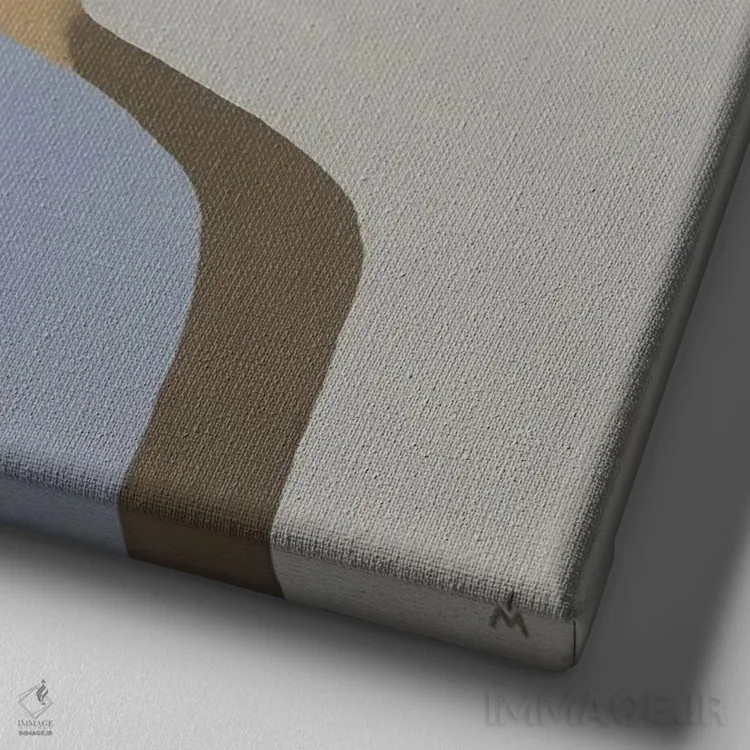 تابلو دکوراتیو نقش یا اثر - نمای نزدیک بافت بوم