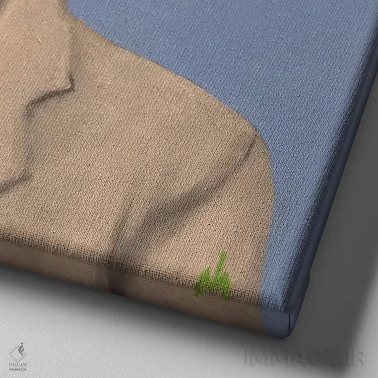 تابلو دکوراتیو سیب ۲ اثر مارگاریتا ایوانوا - نمای نزدیک بافت بوم