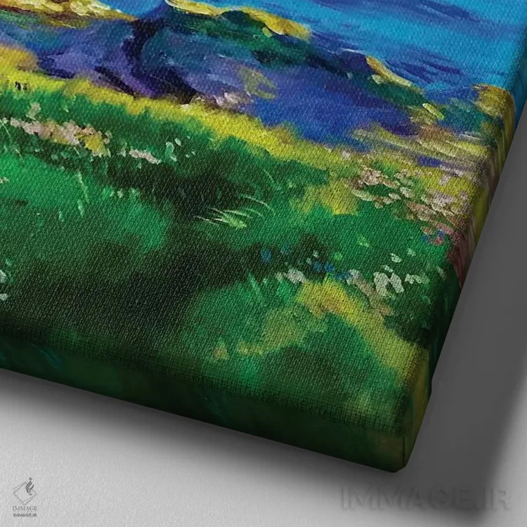 تابلو دکوراتیو دان بریست، صخره دریایی، شهرستان مایو اثر کانر مک گوایر - نمای نزدیک بافت بوم