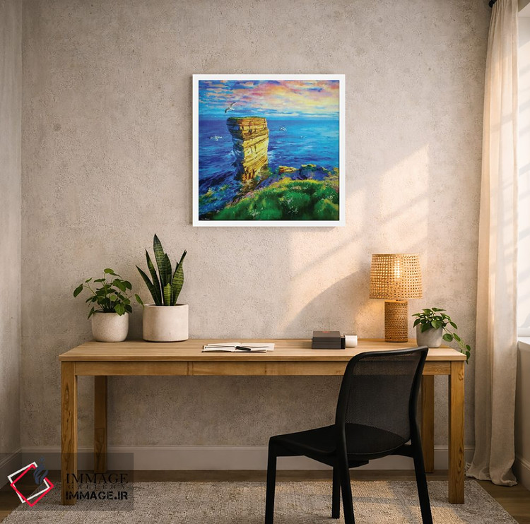 تابلو دکوراتیو دان بریست، صخره دریایی، شهرستان مایو اثر کانر مک گوایر - D4W