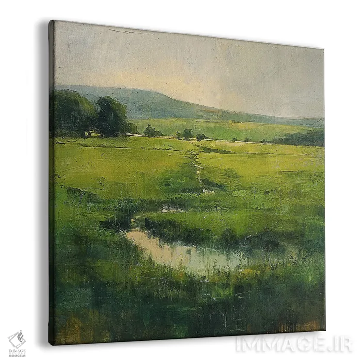 تابلو دکوراتیو دشت های سبز شهرستان مایو اثر کانر مک گوایر - نمای پرسپکتیو محصول