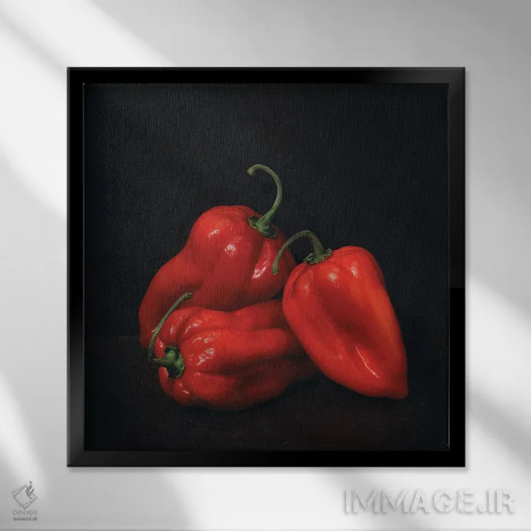 تابلو دکوراتیو استادان هلندی VII اثر مایکل فرانک - نمای قابدار مشکی