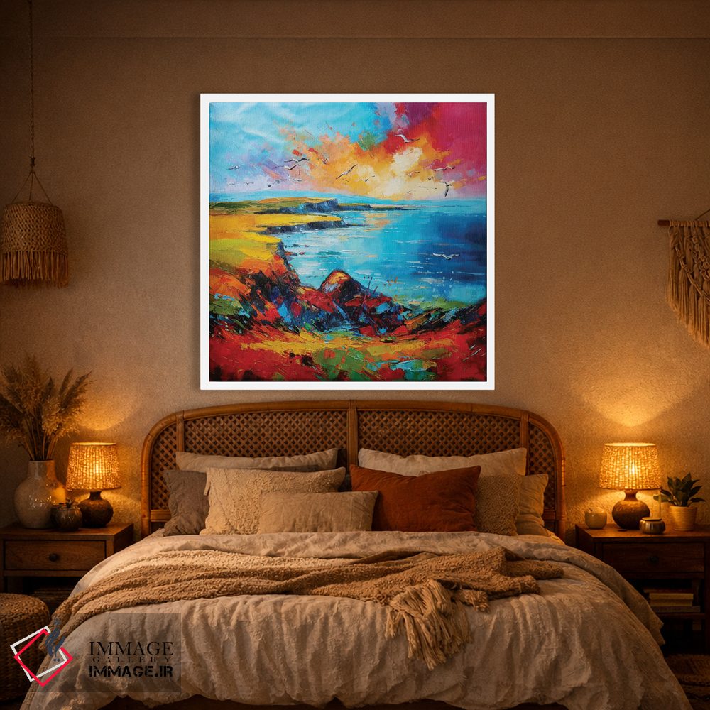 تابلو دکوراتیو صخره های شعله ور اثر کانر مک گوایر - D1W