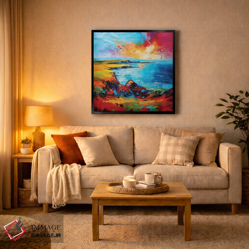 تابلو دکوراتیو صخره های شعله ور اثر کانر مک گوایر - D4B